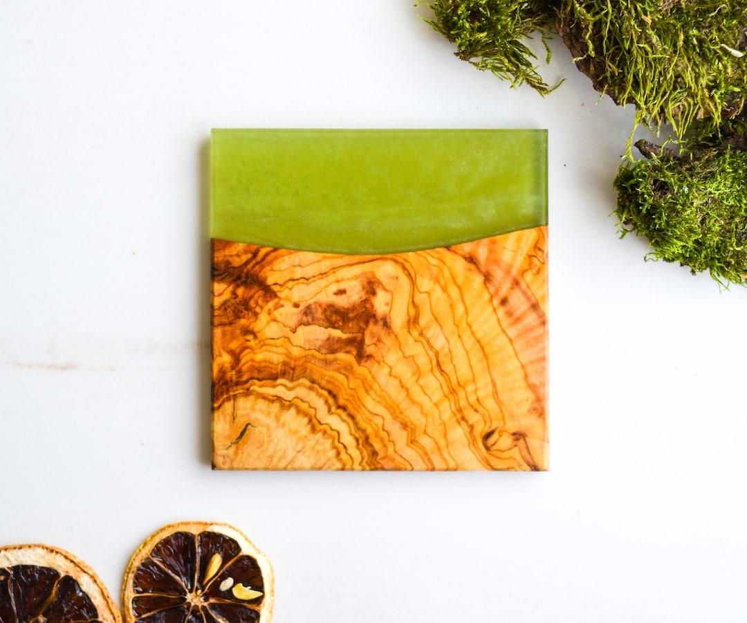 Set of 246 Epoxy Coaster / Epoxy Wood Coaster Set / Resin Etsy