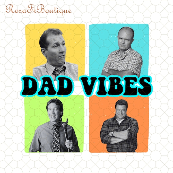 DAD Vibes, vibraciones de papá de los 90, PNG, nostalgia, Descarga digital, Retro, divertido, Camisa para hombre, Regalo único, padre, día del padre, PNG