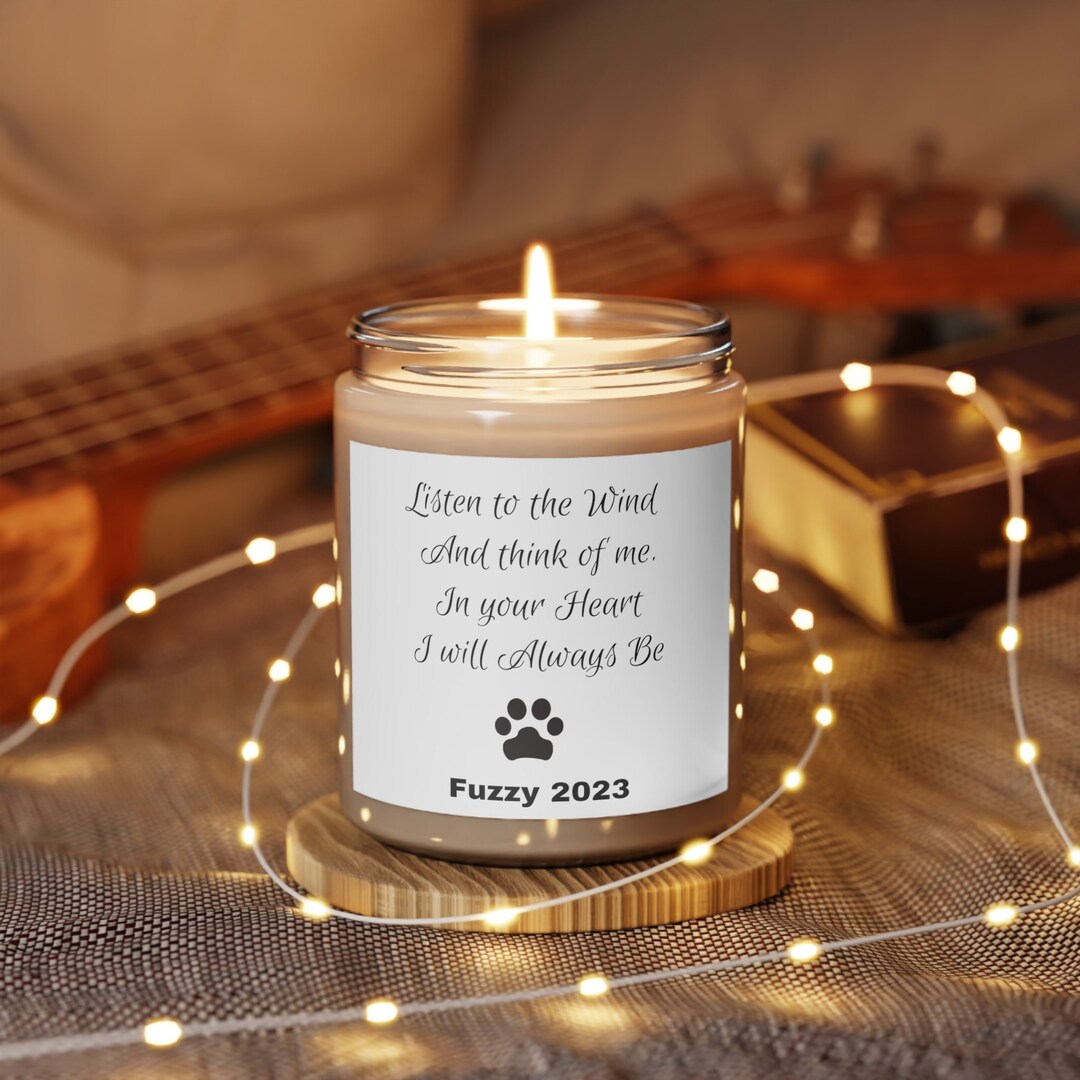 Personalized Pet Memorial Candle Remembrance Candle for Etsy