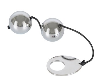 Heavy Metal Ben Wa Balls, metalen liefdesballen, Kegel Balls, vaginale ballen met gewicht, 110 g 3 cm Ø, voor iedereen, zware orgasmeballen