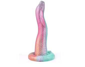 Bad Dragon - King Cobra Erotic Dragon Medium Dildo Anal Plug Realistic Silicone Dildo with Suction Cup Sex Toy Unisex Vaginal and Anal