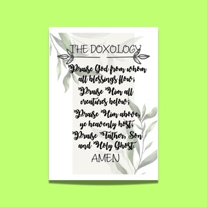 The Doxology Wall Art, Doxology Print, Doxology stampabile, Doxology Digital Arts, Praise God Printable Wall Art, Doxology Wall Art stampabile
