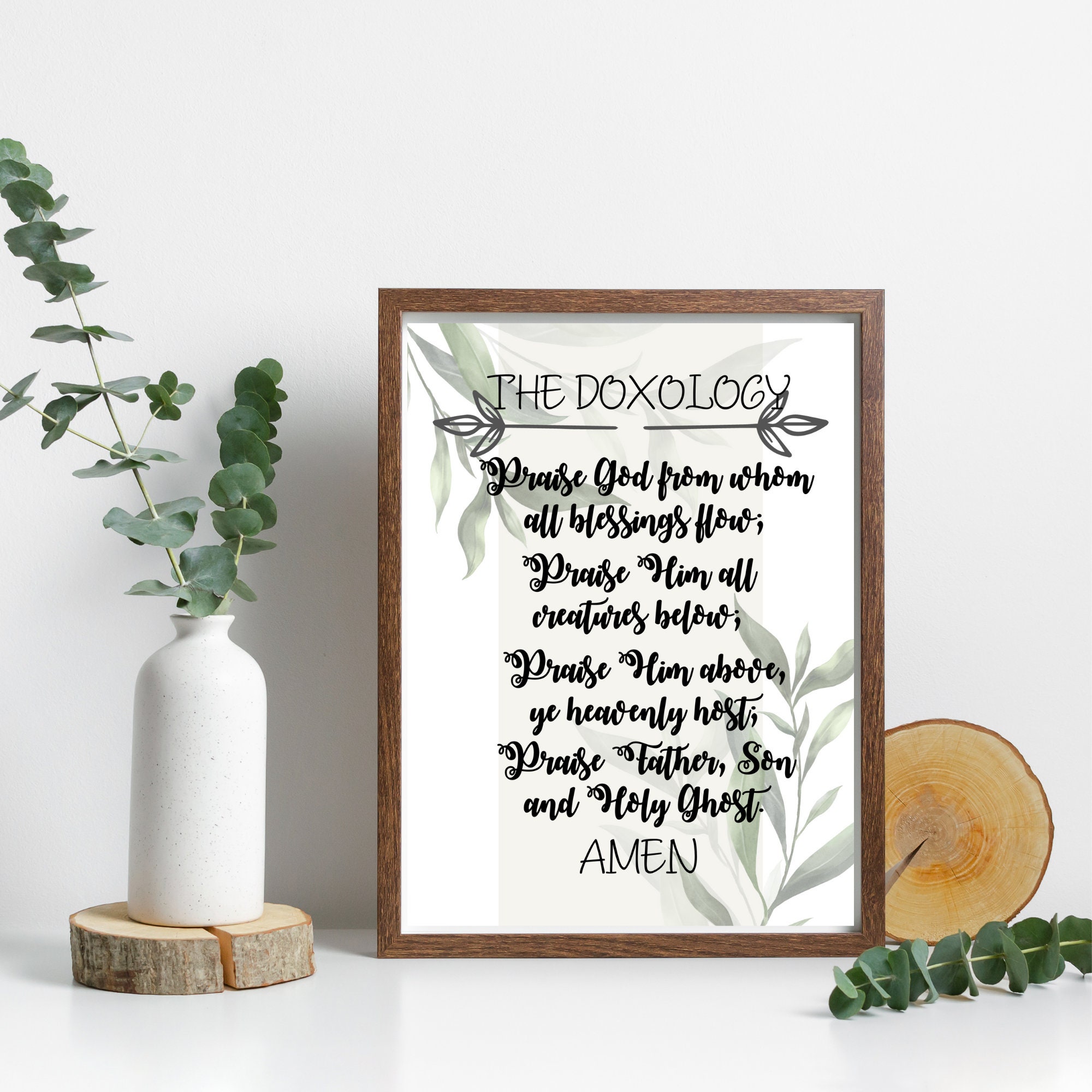 The Doxology Wall Art, Doxology Print, Doxology Printable, Doxology ...