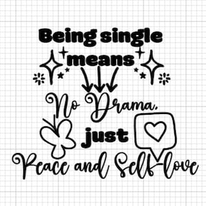 Single sein Zitat Selbstermutigung SVG Stolz darauf, Single zu sein Happily Single SVG Lustiges Singles Zitat SVG Cricut-Datei