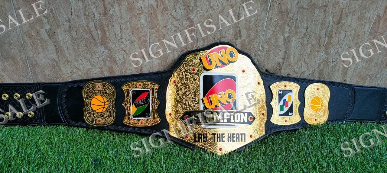 UNO Wrestling Heavyweight Championship Belt UNO Card Game Adult