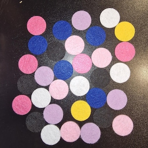 Viltrondjes non-woven 35 stuks Veel kleuren beschikbaar