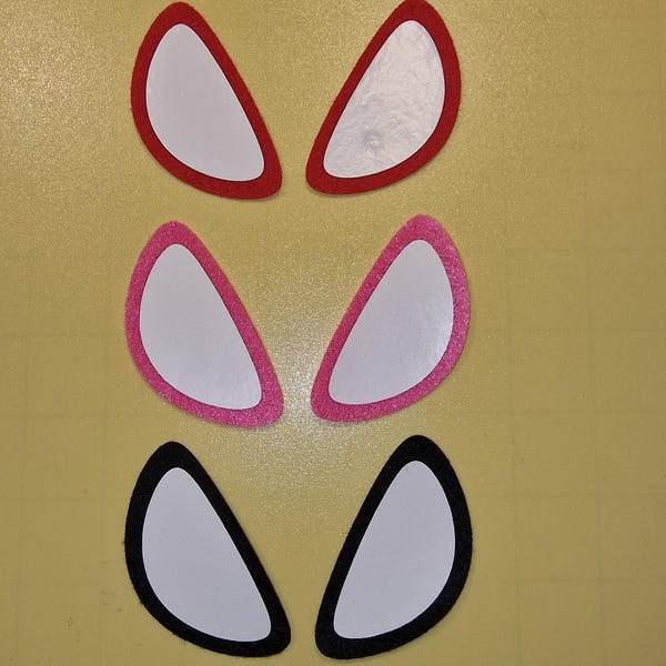 Felt & Vinyl Spider Eyes: Amigurumi Plushie Craft Eyes (3-6cm)