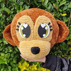 Ojos de fieltro para amigurumi de 8,9 cm: pestañas ovaladas, corazón con purpurina + 2 puntos (1 juego, 2 ojos)