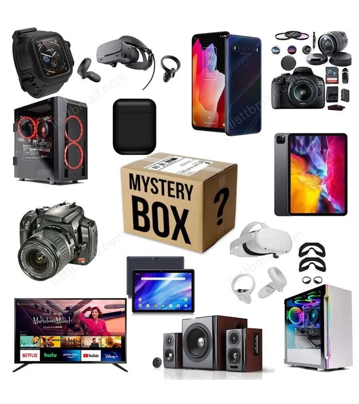 Branded Mystery Box Electronics Gift Box + Surprise(!) – Mystery