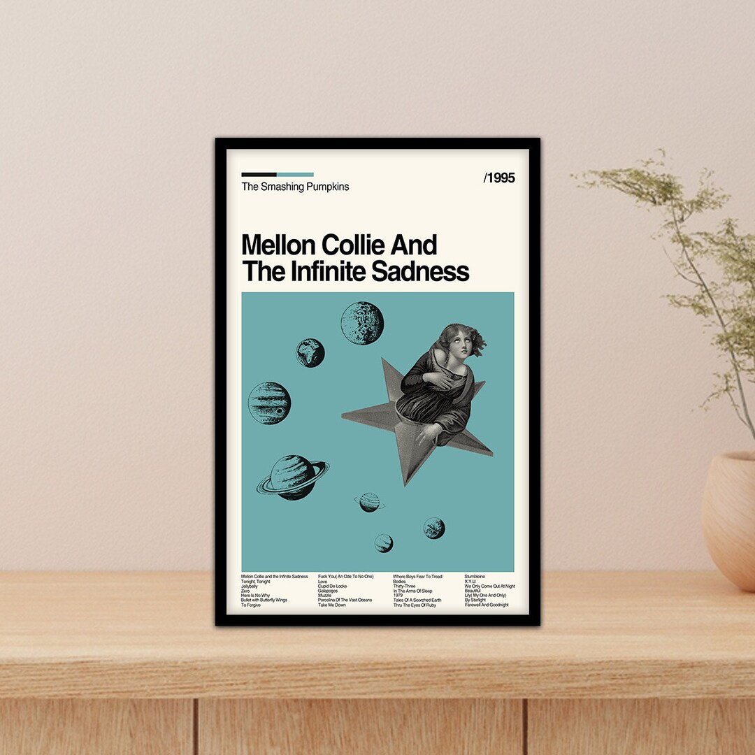 Mellon Collie and the Infinite Sadness Poster Retro Modern Etsy