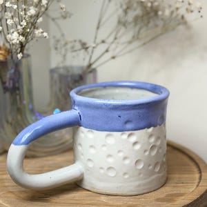 Handmade Pottery| Ceramics Mug| - Texture Coffee Cup