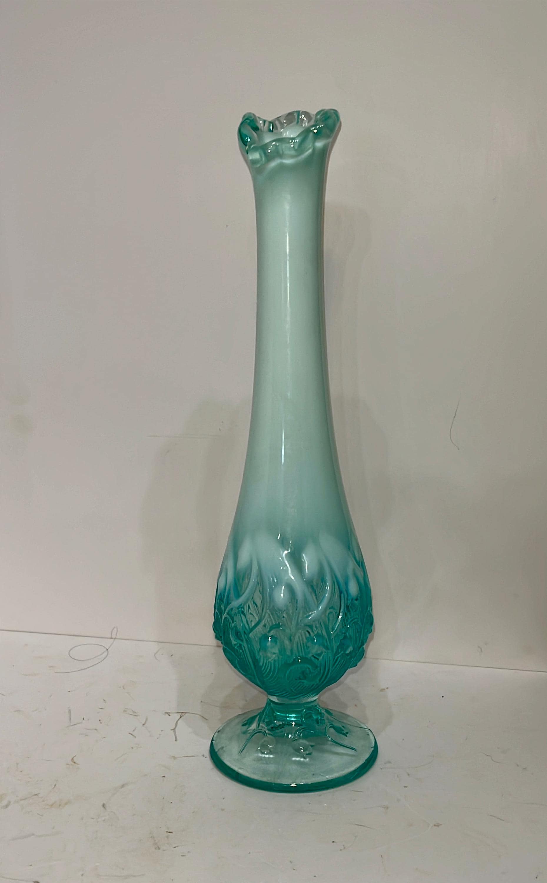 Vintage fenton blue vase - Etsy 日本