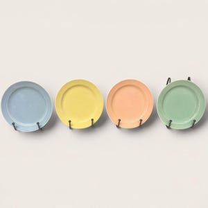 Lu Ray Bread Plates Set Taylor Smith Taylor Pastel Vintage China 6.5 Inch Choose Color Pink Blue Green Mix and Match Mid Century