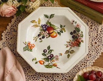 Vintage Johnson Brothers Blue Rose Chintz China Place Setting