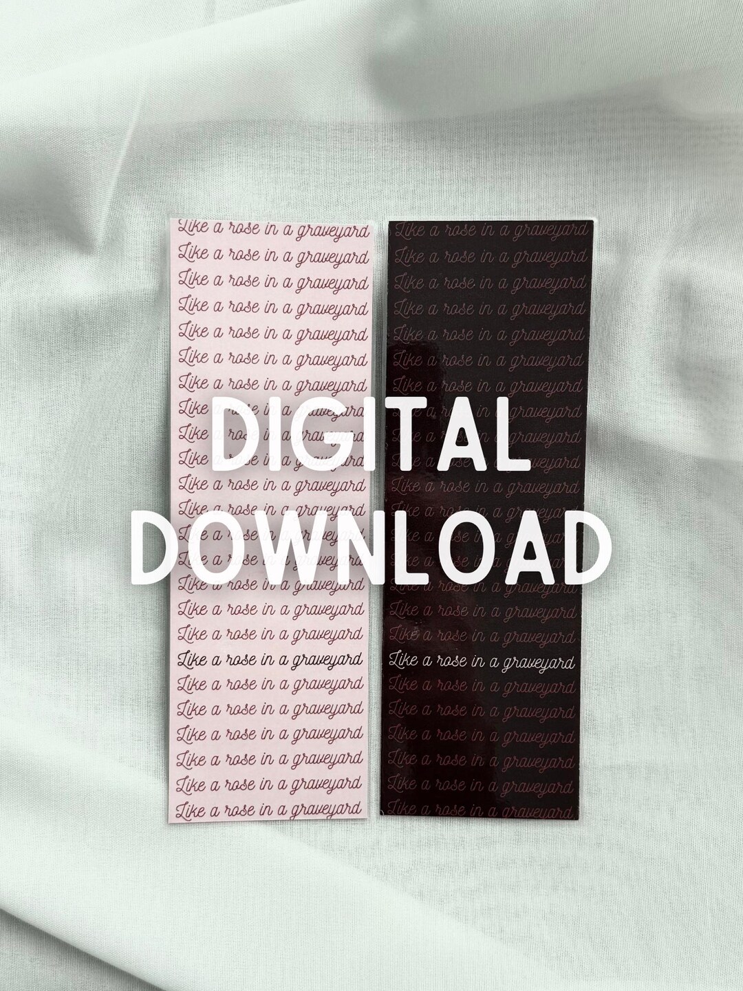 DIGITAL DOWNLOAD - Dramione Fanfic Bookmark - Like a Rose in a ...