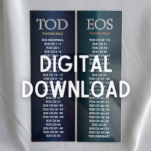 DIGITAL DOWNLOAD - Throne of Glass - Tandem Read Bookmarks - Set of 2 - Matches Original Covers