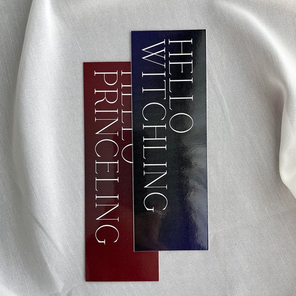 Throne of Glass - Hello Witchling, Hello Princeling Bookmark