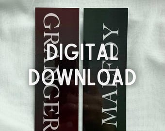 DESCARGA DIGITAL - Marcador de fanfic Dramione - Draco Malfoy Hermione Granger