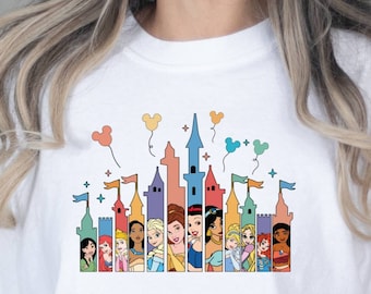 Comfort Colors Shirt, Disney Princess Tee, Snow White Tee, Cinderella Tee, Pocahontas Tee, Elsa Tee, Tiana Shirt, Jasmine T-Shirt, Mulan Tee