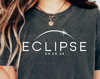 Comfort Colors Shirt, Eclipse T-Shirt, Total Solar Eclipse Tee, April 8th Shirt, Eclipse 2024 Tee, Eclipse Woman Shirt, American Eclipse Tee