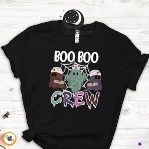 Boo Crew T-shirt, Adhesive Bandage Shirt, Medical Tee, Health Halloween Shirt, Nurse Tee, Boo Medical Shirt, Health Care T-shirt, Doctor Top