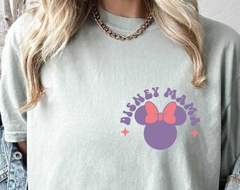 Comfort Color Shirt, Disney Mama Shirt, Mothers Day Tee, Disney Vacation Tee, Gift For Mom, Minnie Shirt, Mommy Minnie Tee, Disney Trip Tee