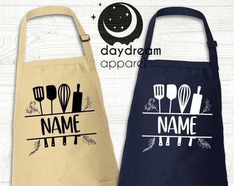 Personalized Kitchen Apron, Gift For Chef, Aprons with Pockets, Customizable Apron, Apron for Women & Men, Gifts for Mom