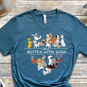 Life Is Better With Dogs, Disney Dogs T-Shirt, Pluto T-Shirt, Stitch Shirt, Dog Toddler Shirt, Dog Lover Tee, Dog Owner T-Shirt, Dog Paw Tee