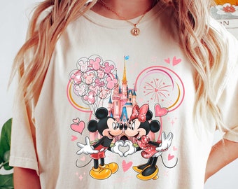 Comfort Colors Shirt, Valentines Day Tee, Disney Valentines Tee, Valentines Trip Tee, Mickey Lover Tee, Minnie Lover Tee, Disney Women Gift