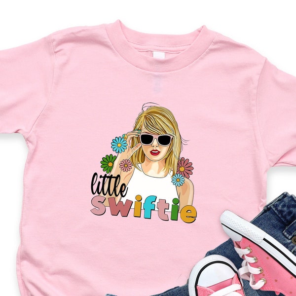 Little Swiftie Shirt, Taylor Swift Shirt, Taylor Gift, Eras Tour Merch, Flower Taylor Girls Shirt, Eras Tour Shirt, Youth Taylor Merch