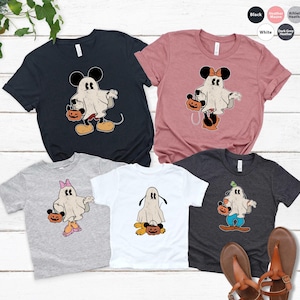 Disney Halloween Shirt, Disney Ghost Tee, Freaky Mickey Shirt, Spooky Minnie Tee, Halloween Kids Tee, Disneyland Shirt, Halloween Tank Top