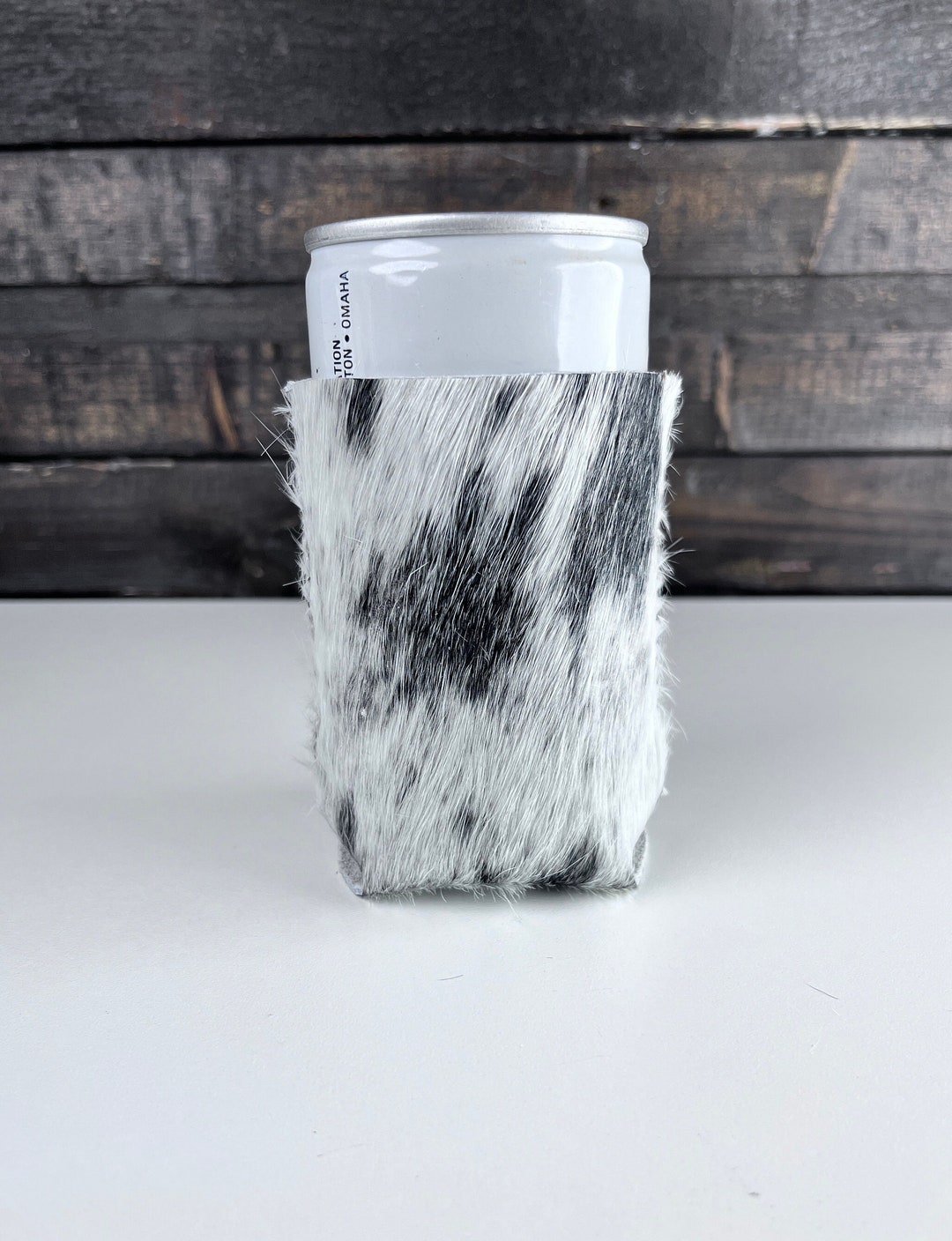 Genuine Brazilian Cowhide Koozie / Drink Holder / Can Holder. Etsy