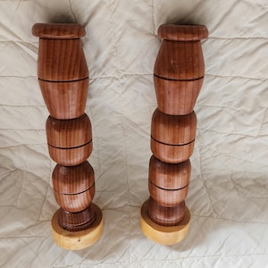 Beautiful Wooden Candlestick Holders