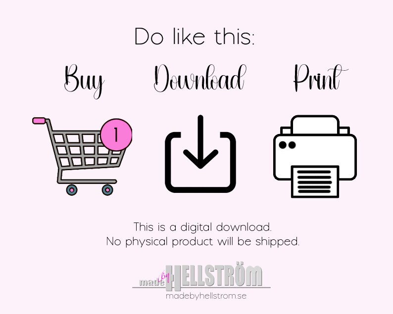Printable Weekly Planner - Instant Download - Etsy