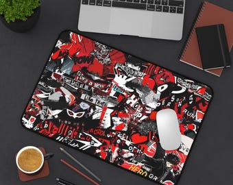Persona 5 Desk Mat - Phantom Thieves Extended Mouse Pad, Anime Gaming Desk Pad, Large Non Slip Neoprene Mat