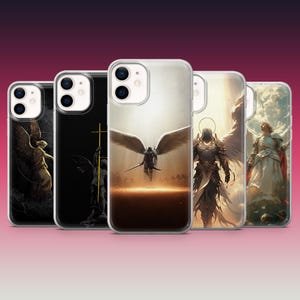 Erzengel Himmel Handyhülle Revelation Michael Cover für iPhone 16 , 15 , 14, 13, Samsung S25 Ultra, S24Fe, S23, A16, A56, A26, A15, Pixel 9