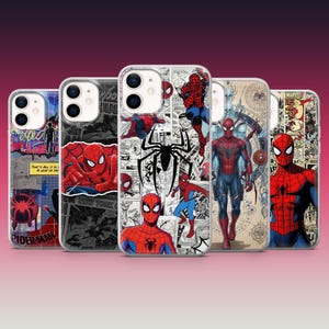 Funda de Spider-Man con diseño de Peter para iPhone 16, 15, 14, 13, Samsung S25 Ultra, S24Fe, S23, A16, A56, A26, A15, Pixel 9, 8, 7
