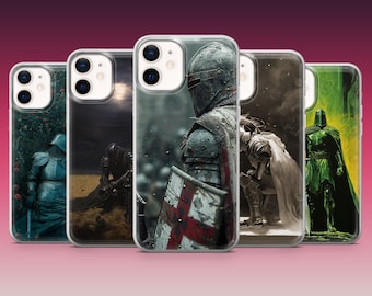 Knight Medieval Phone Case Fantasy Armour Cover for iPhone 17Pro, 16, 15 , 14, Samsung S26+, S25, S23Fe, A37, A57, A26, A17, Pixel 10A, 9