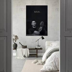 Dean Winchester Premium Matte Poster – Supernatural Inspired Wall Art, Minimal TV Series Print, Modern Fan Art Decor image 4