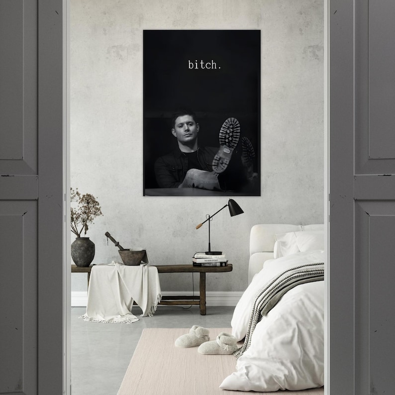 Dean Winchester Premium Matte Poster – Supernatural Inspired Wall Art, Minimal TV Series Print, Modern Fan Art Decor image 4