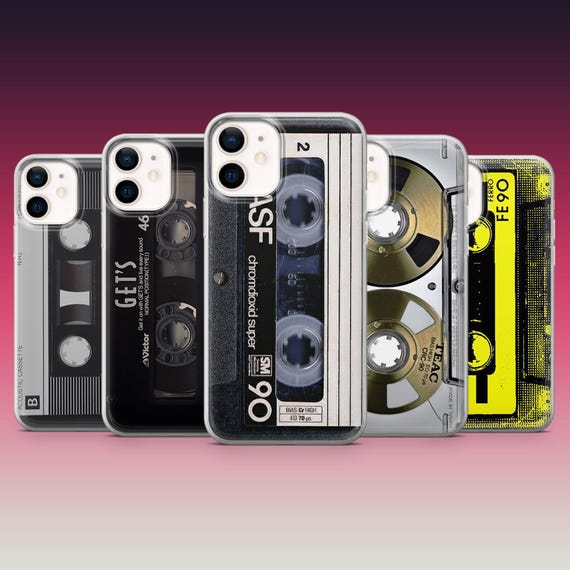 Vintage Cassette Phone Case Retro Audio Cover for iPhone 17Pro, 16, 15 ,  14, Samsung S26 Ultra, S25, S23Fe, A37, A57, A26, A17, Pixel 10A, 9