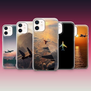 Wanderlust Plane Phone Case Aircraft Aviation Cover voor iPhone 16, 15, 14, 13, Samsung S25 Ultra, S24Fe, S23, A16, A56, A26, A15, Pixel 9, 8