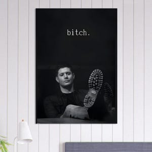 Dean Winchester Premium Matte Poster – Supernatural Inspired Wall Art, Minimal TV Series Print, Modern Fan Art Decor image 2