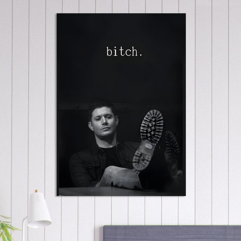 Dean Winchester Premium Matte Poster – Supernatural Inspired Wall Art, Minimal TV Series Print, Modern Fan Art Decor image 2