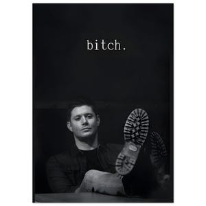 Dean Winchester Premium Matte Poster – Supernatural Inspired Wall Art, Minimal TV Series Print, Modern Fan Art Decor image 1