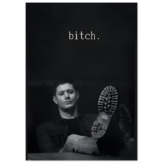 Dean Winchester Premium Matte Poster – Supernatural Inspired Wall Art, Minimal TV Series Print, Modern Fan Art Decor