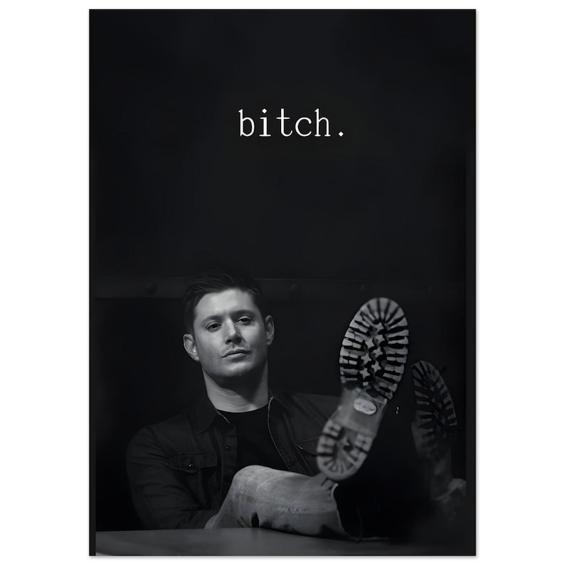 Dean Winchester Premium Matte Poster – Supernatural Inspired Wall Art, Minimal TV Series Print, Modern Fan Art Decor image 1