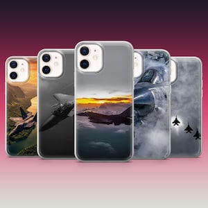 Air Force-telefoonhoesje militaire vliegtuigen hoes voor iPhone 16 Pro, 15, 14, 13, Samsung S25 Ultra, S24Fe, S23, A16, A56, A26, A15, Pixel 9, 8, 7