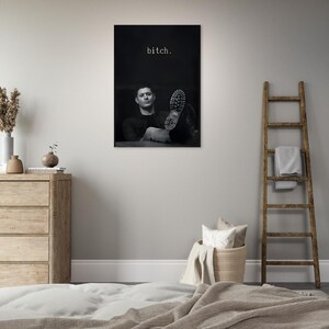 Dean Winchester Premium Matte Poster – Supernatural Inspired Wall Art, Minimal TV Series Print, Modern Fan Art Decor image 3