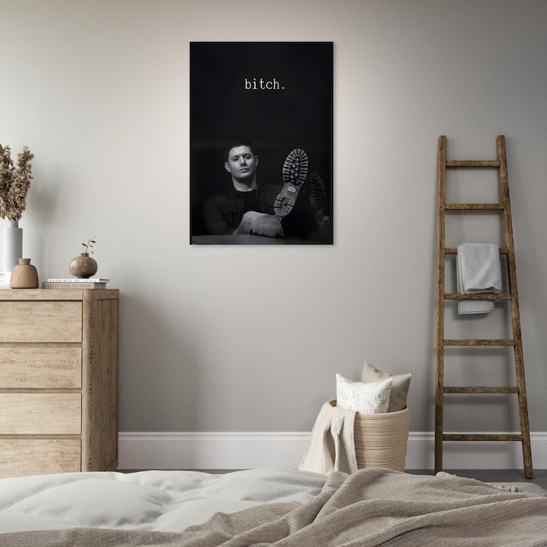 Dean Winchester Premium Matte Poster – Supernatural Inspired Wall Art, Minimal TV Series Print, Modern Fan Art Decor image 3